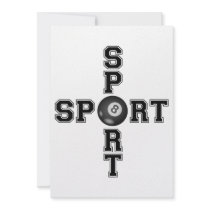 Cool Sport Billiard Cross Custom Announcement