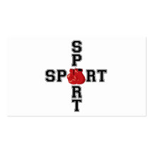 Cool Sport Boxing Cross Business Card Templates