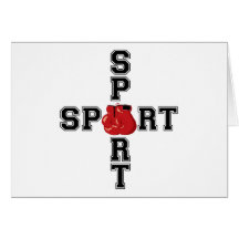Cool Sport Boxing Cross Card
