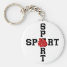 Cool Sport Boxing Cross Key Chains