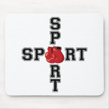 Cool Sport Boxing Cross Mousepads