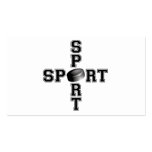 Cool Sport Hockey Cross Business Card Template