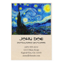 Cool Starry Night Vincent Van Gogh painting Business Cards