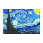 Cool Starry Night Vincent Van Gogh painting Canvas Print