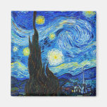 Cool Starry Night Vincent Van Gogh painting Magnets