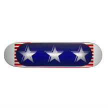 Cool Stars Patriotic Skateboard