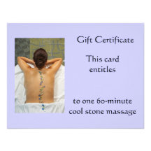 Cool Stone Gift Certificate Personalized Announcements