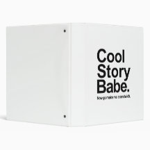 Cool story babe vinyl binder