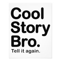 Cool Story Bro. Tell it Again Invitation