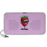 Cool Strawberry Character Doodle Travel Speaker
