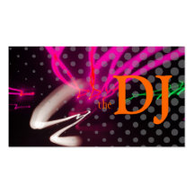 Cool / Stylish neon lights/fluorescent colours Business Card