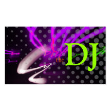 Cool / Stylish neon lights/fluorescent colours Business Card
