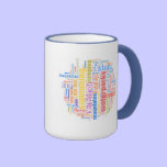 Cool summer text art mugs