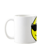 Cool Sunglasses Yellow Smiley Face Mug
