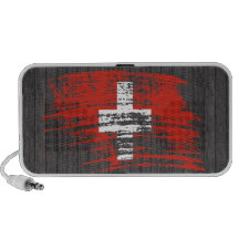 Cool Swiss flag design Notebook Speaker