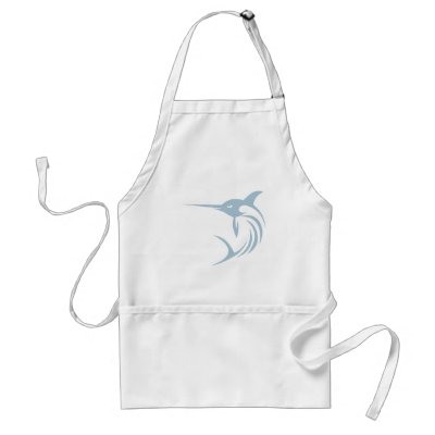 Cool Swordfish Icon Logo Shirt Aprons by graphicdesigner
