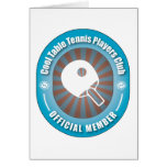 Cool Table Tennis Players Club Greeting Cards