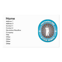 Cool Teachers Club Business Cards