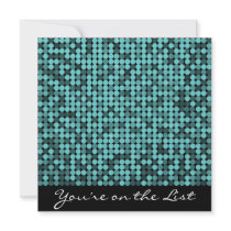 Cool Teal Glam Invitation