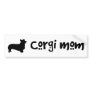 Cool Text Corgi Mom Bumper Sticker