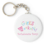 Cool Text Girls Weekend Bachelorette Party Key Chains