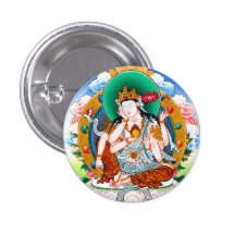 Cool tibetan thangka Cintamanicakra Avalokitesvara Buttons