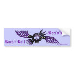 Cool tribal skull rock music graphic art sticker bumper stickers