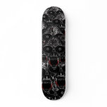 Cool tribal vampire skull graphic skateboard