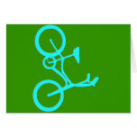 Cool Turquoise Bicycle Products Greeting Cards