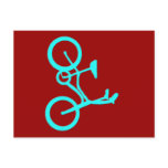 Cool Turquoise Bicycle Products Post Cards