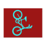 Cool Turquoise Bicycle Products Post Card