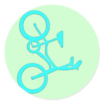 Cool Turquoise Bicycle Products Sticker