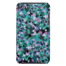 Cool Turquoise Star Pattern - Rock chick style iPod Case-Mate Cases
