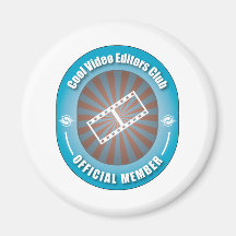 Cool Video Editors Club Refrigerator Magnets