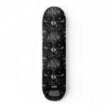 Cool viking skull with runes graphic skateboard