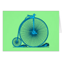 Cool Vintage Bicycle Illustration Products Cards
