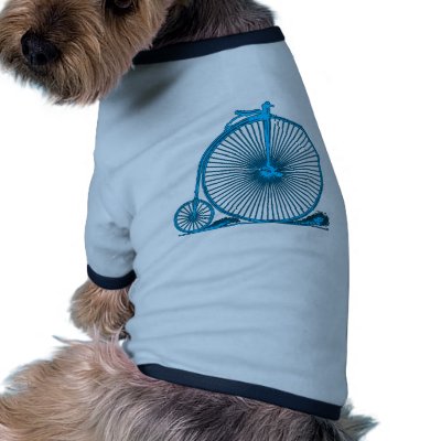 Cool Vintage Bicycle Illustration Products Doggie T Shirt by BicycleFun