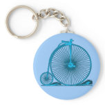 Cool Vintage Bicycle Illustration Products Key Chains