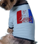 Cool Vintage Silhouette Bike Rider Dog Clothes