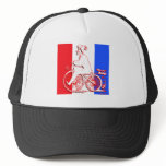 Cool Vintage Silhouette Bike Rider Trucker Hat