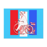 Cool Vintage Silhouette Bike Rider Postcards