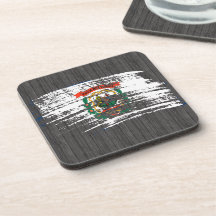 Cool West Virginian flag design Drink Coasters