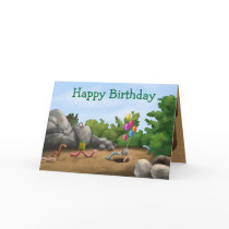 Cool Worm Birthday Card