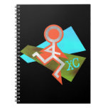 Cool XC Cross Country Running Spiral Notebooks