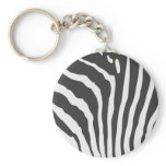 Cool Zebra Skin Print Pattern Shirt Keychains