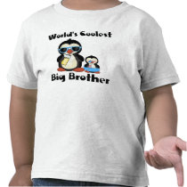Coolest big brother penguin t-shirts