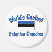 Coolest Estonian Grandma Fridge Magnets