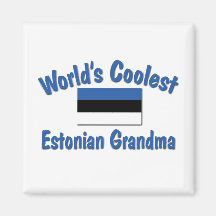 Coolest Estonian Grandma Magnets