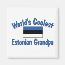 Coolest Estonian Grandpa Fridge Magnet