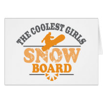 Coolest Girls Snowboard Cards